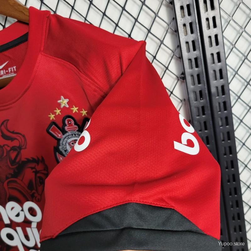 Corinthians Retro 11-12 THIRD Red Soccer Jersey
