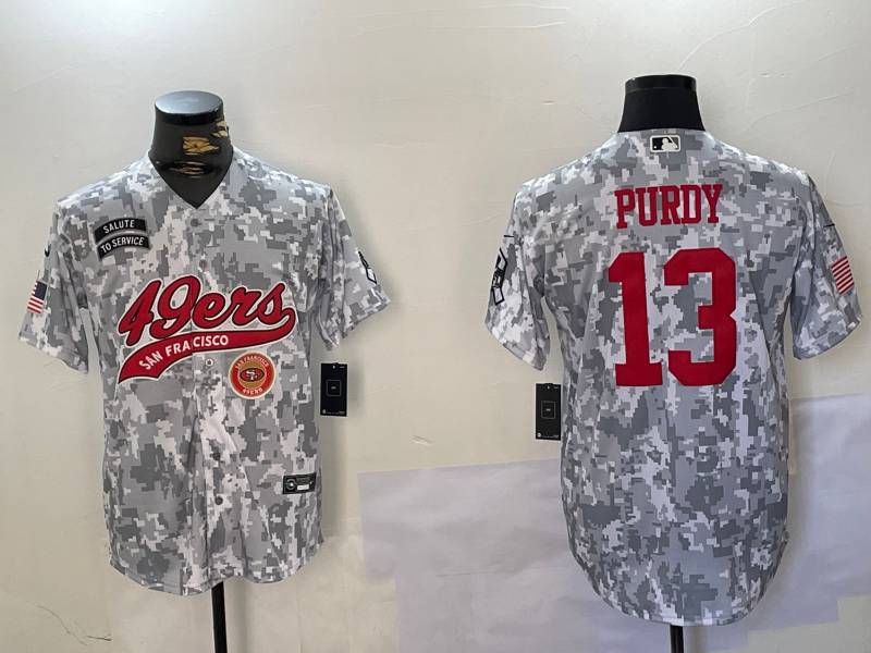 NFL 49ers City Royals PURDY No. 13  baseball uniform