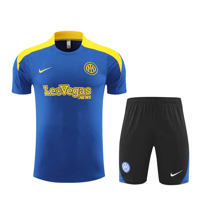 Inter Milan 24/25 Adults Short Sleeve Jersey+Shorts ﻿