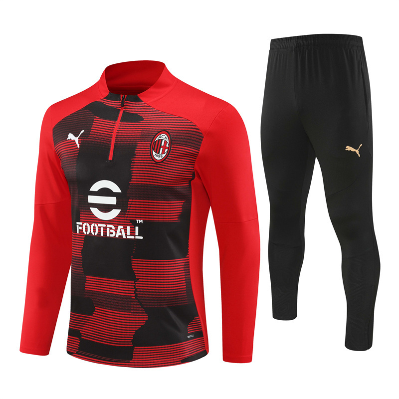 AC Milan 24/25 Adults Long sleeves half-zip training suit Top + pants