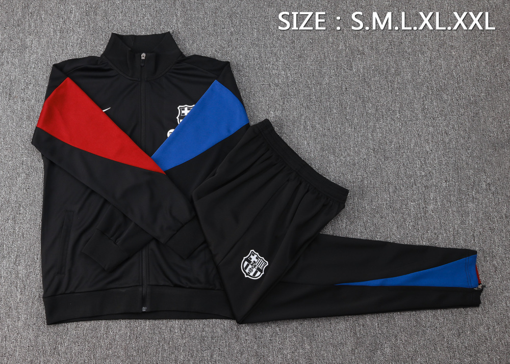 Barcelona 24-25 Adults Long Zipper Training Jersey  top + pants