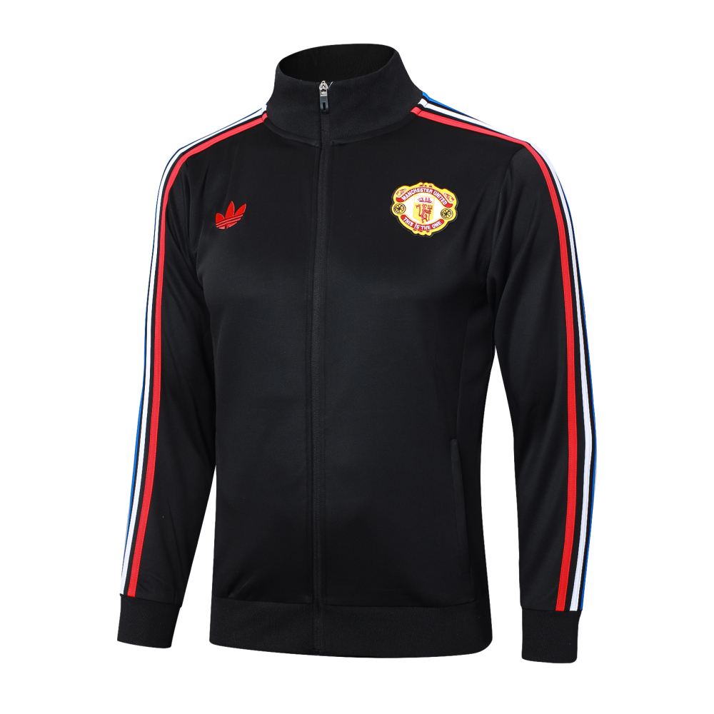 Manchester United 24-25 kids Long Zipper Training Jersey  top + pants