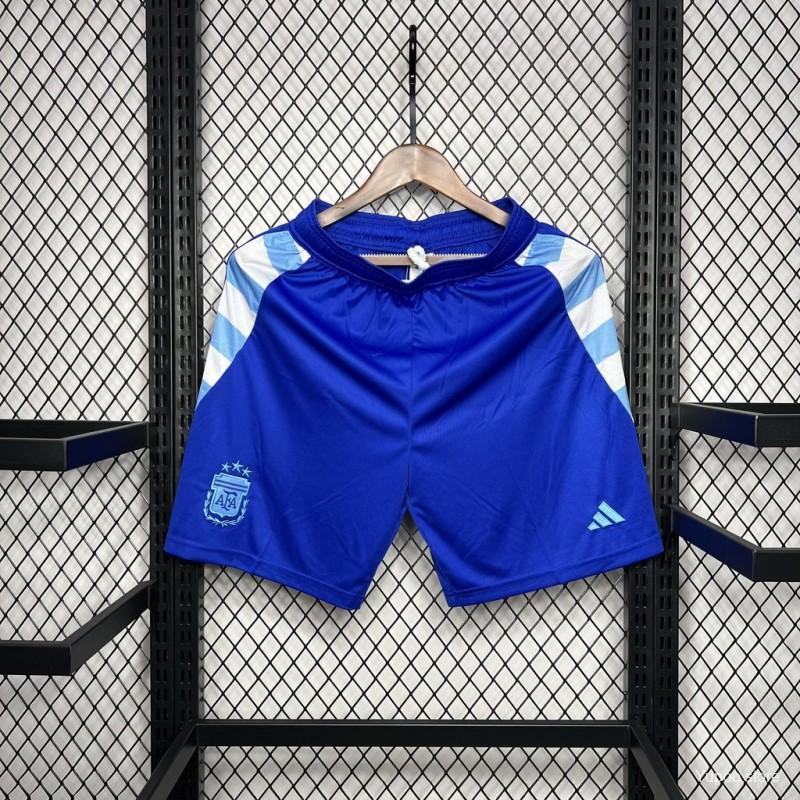 Argentina 24/25 Away Blue Shorts-Fans Version