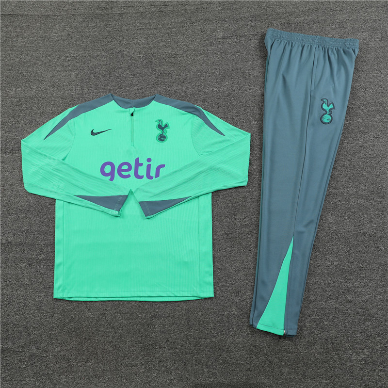 Tottenham 24-25 Adults Long sleeves half-zip training suit Top + pants