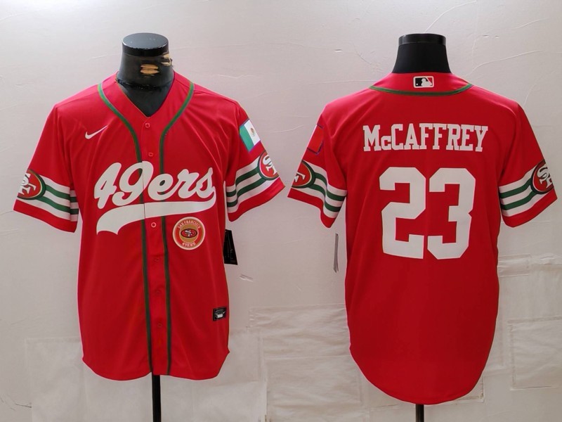 NFL 49ers City Royals McCAFFREY No. 23  baseball uniform