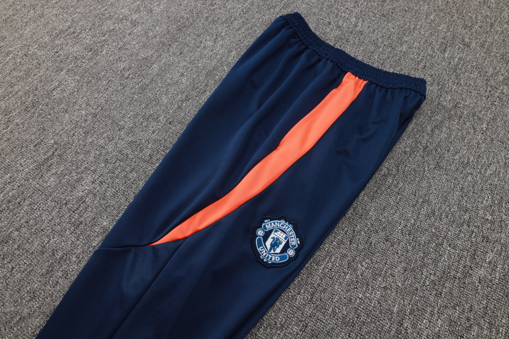 Manchester United 24-25 kids Long Zipper Training Jersey  top + pants