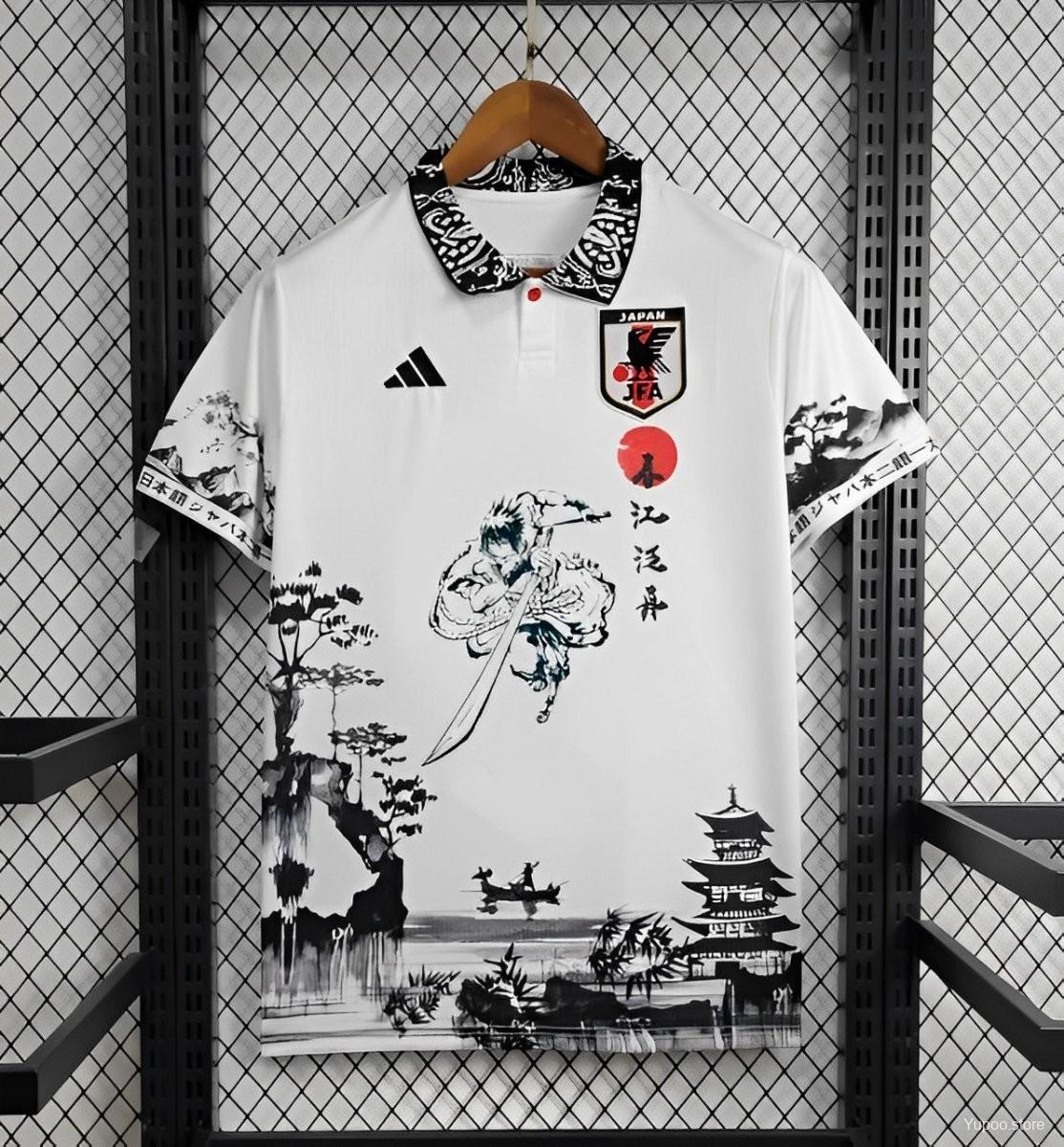 Japan 24/25 Uchiha Sasuke White Special Jersey