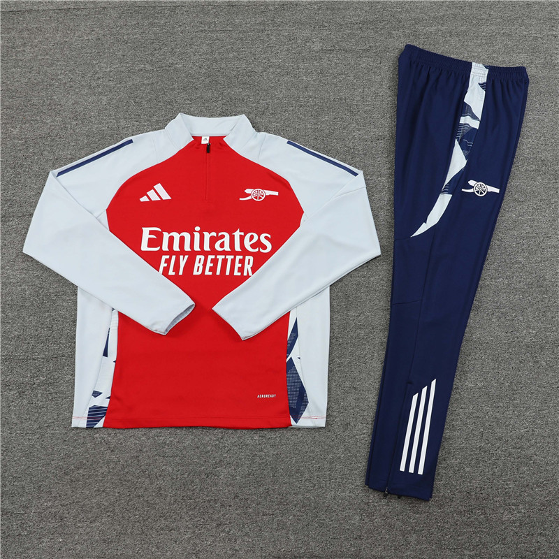 Arsenal 24/25 Adults  Long sleeves  half-zip training suit Top + pants