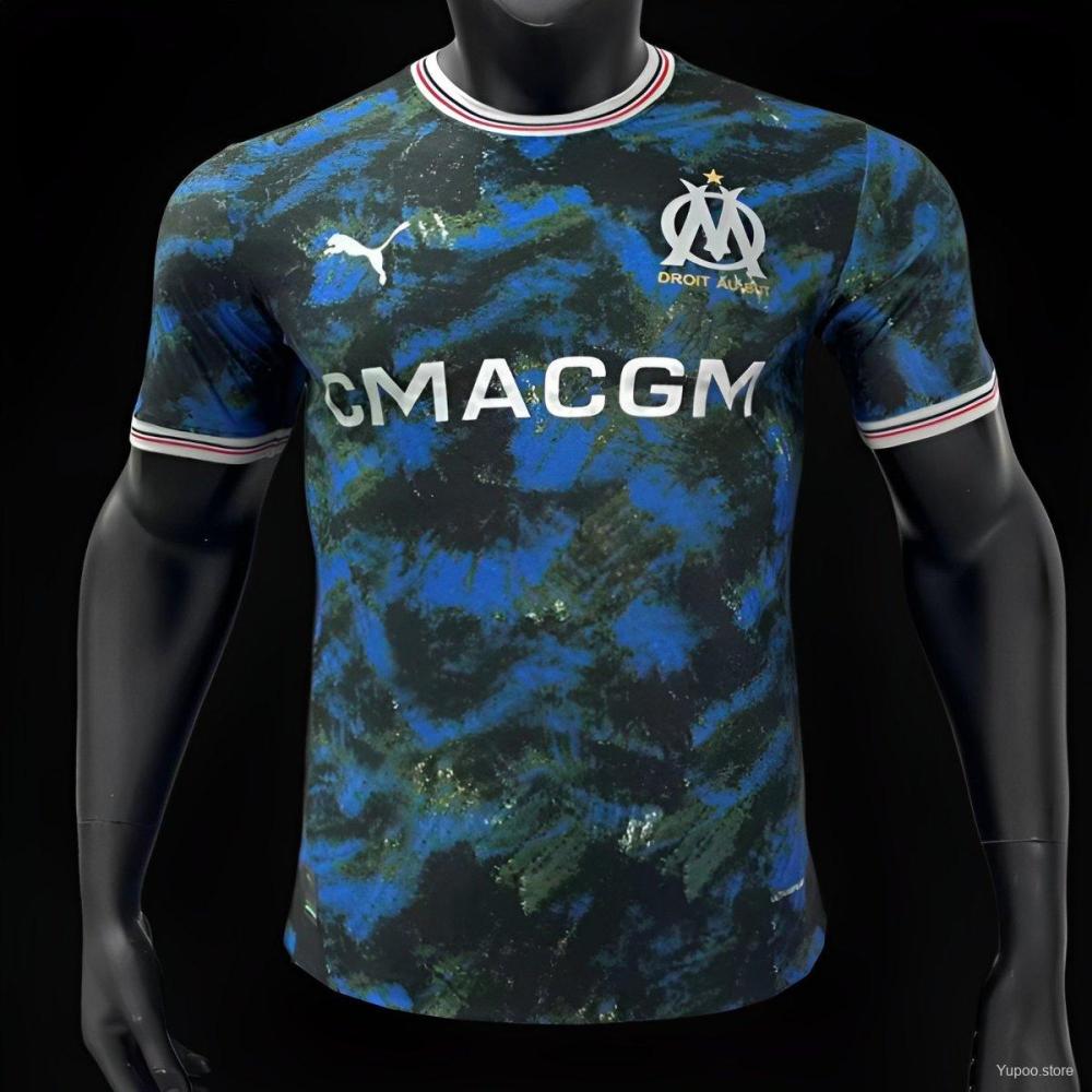 Olympique Marseille 24/25 Player Version Away Blue Jersey
