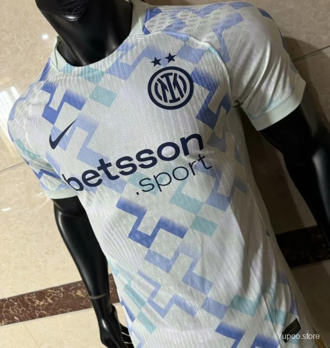 Inter Milan 25/26 Away White Jersey With Sponsor Player Version