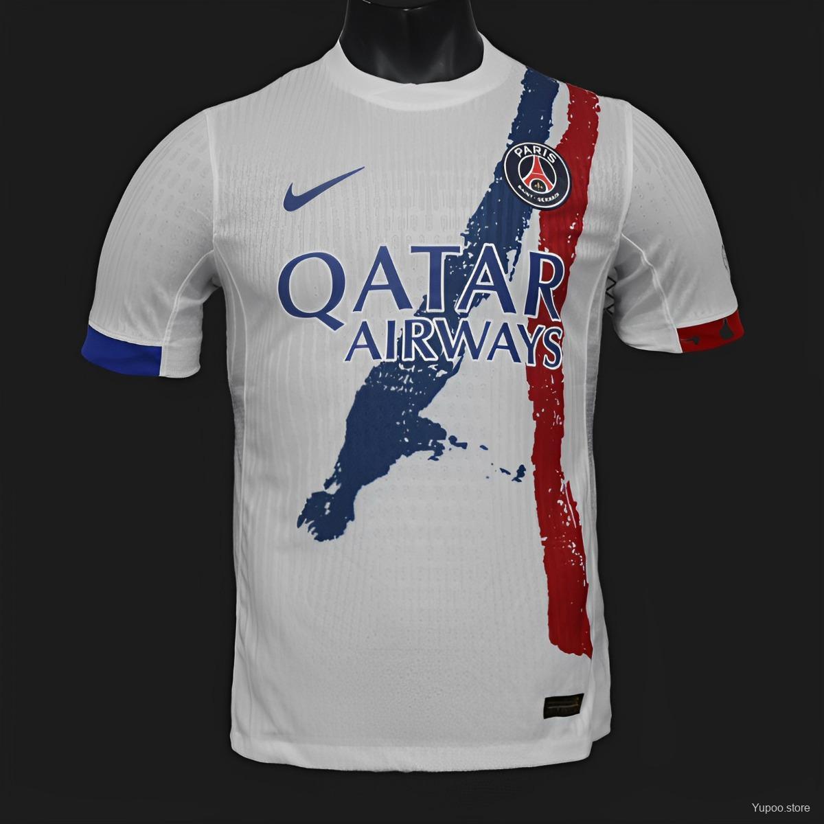 PSG 24/25 Player Version Away White Jersey