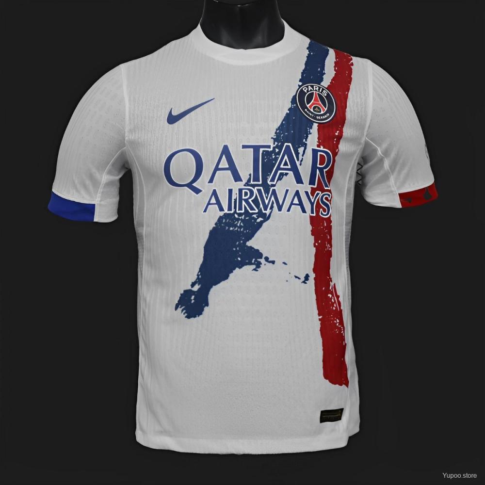 PSG 24/25 Player Version Away White Jersey