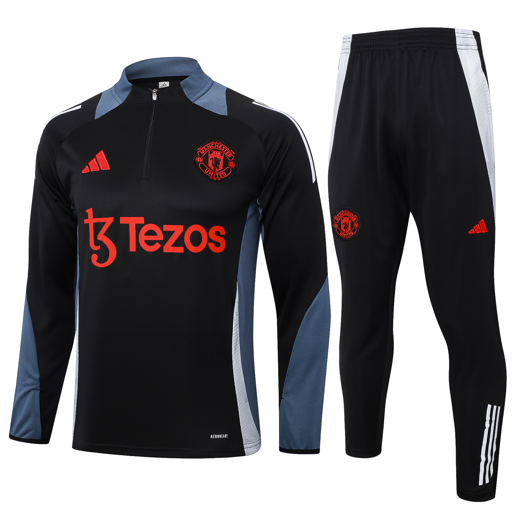 Manchester United 24/25 Adults  Long sleeves half-zip training suit Top + pants