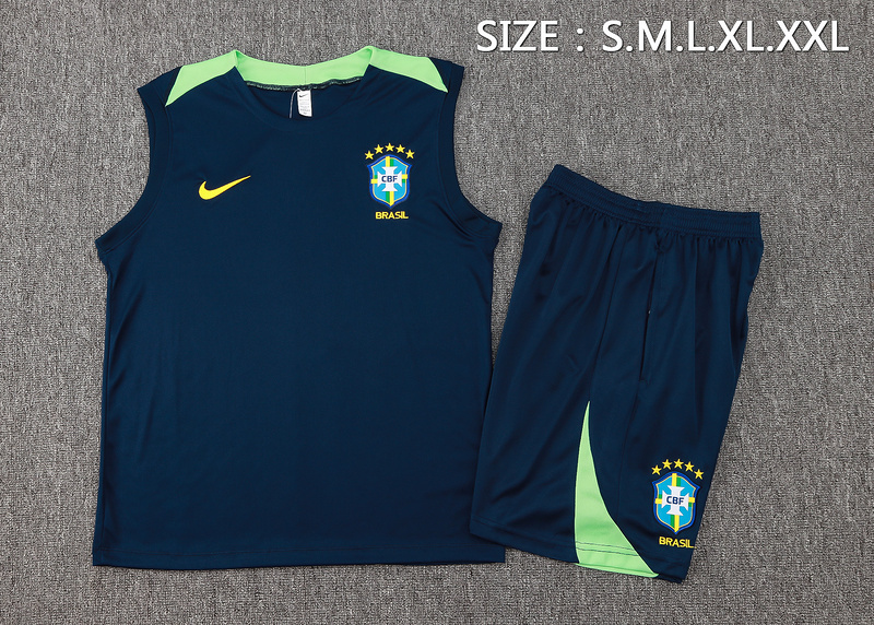 Brazil  24/25 Adult Sleeveless Shirt+Shorts
