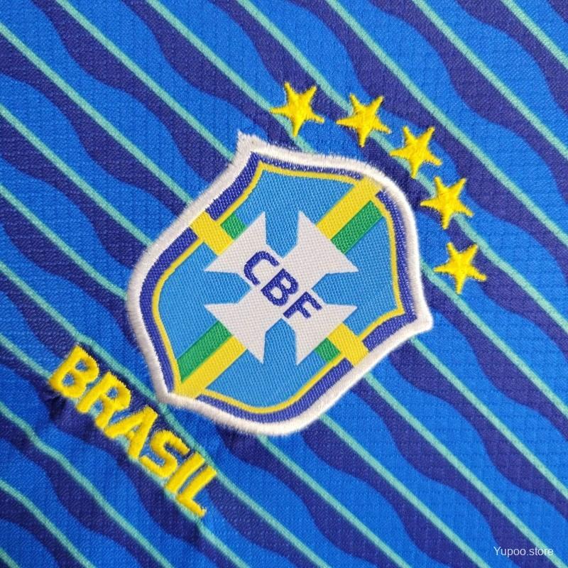 Brazil  24/25 Kids Away Jersey-Short sleeves+bottoms