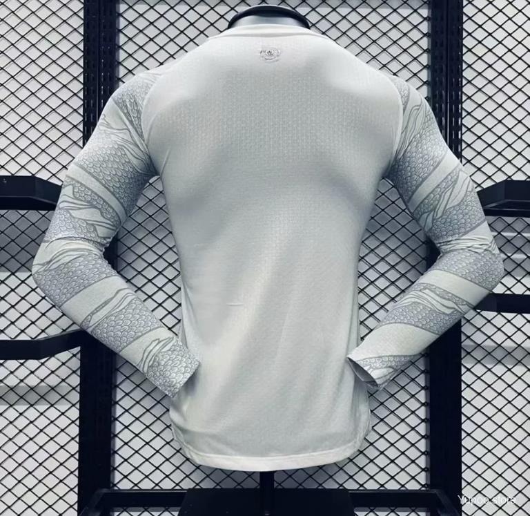 Manchester City 24/25 Dragon White Long Sleeve Jersey Player Version