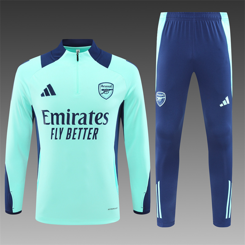 Arsenal  24/25 KIDS  Long sleeves  half-zip training suit Top + pants