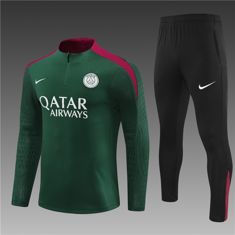 PSG  24/25 kids  Long sleeves half-zip training suit Top + pants