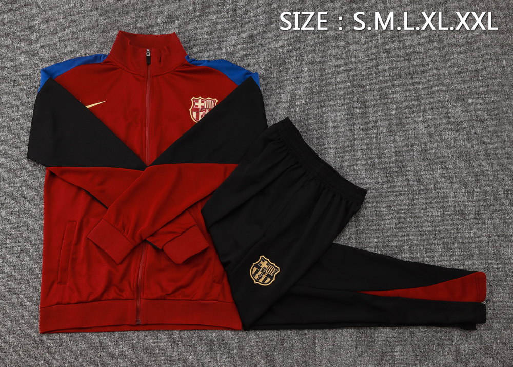 Barcelona 24-25 Adults Long Zipper Training Jersey  top + pants