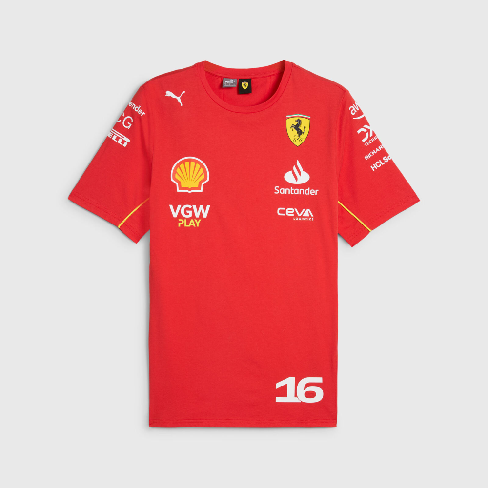 2024 Ferrari round neck No. 16 Adults jersey