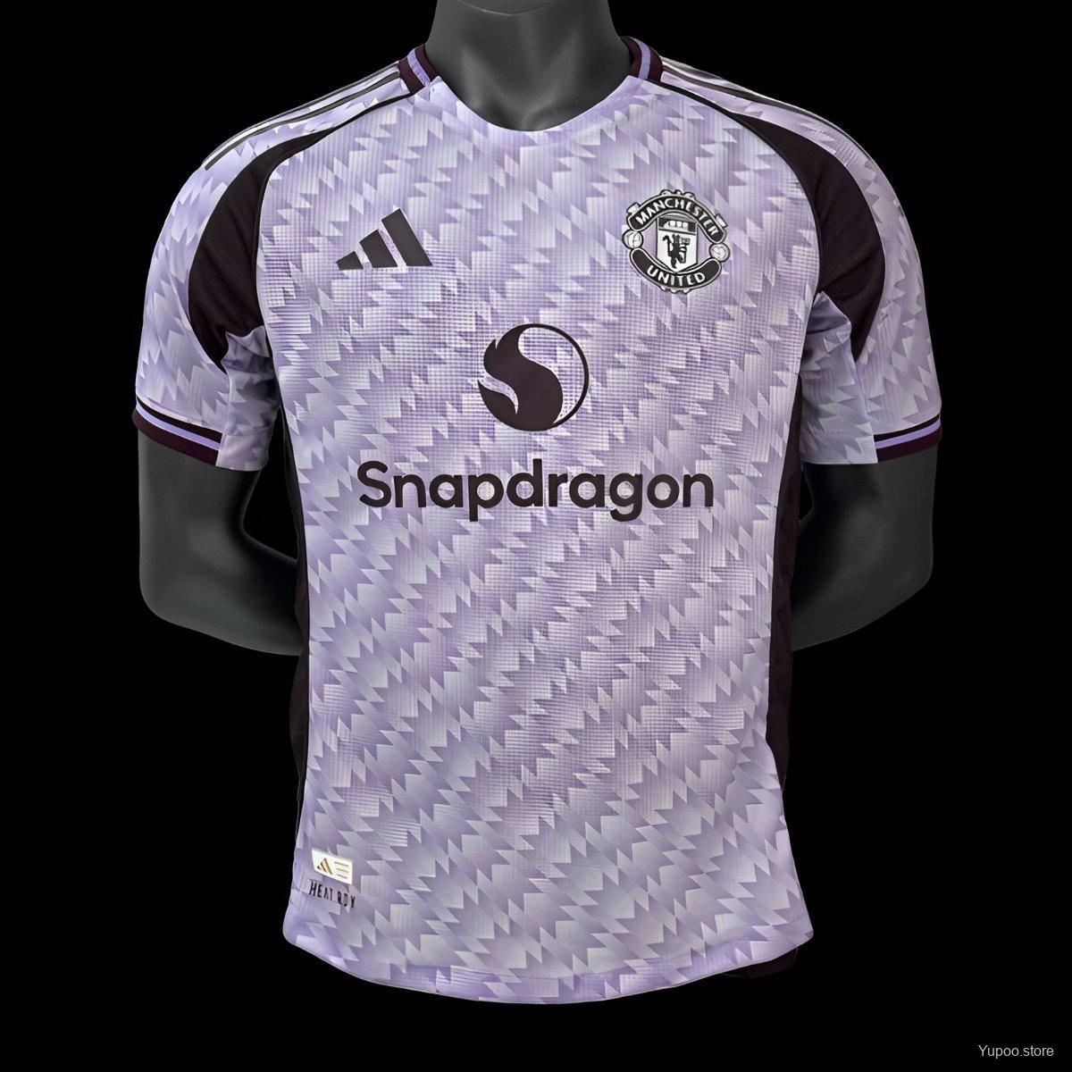 Manchester United 25/26 Away Purple Jersey-Player Version