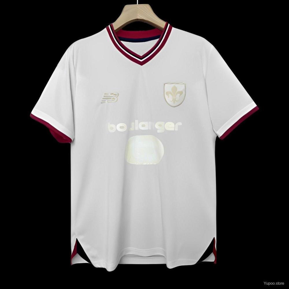 Lille 24/25 White 80th Anniversary Jersey-Fans Version