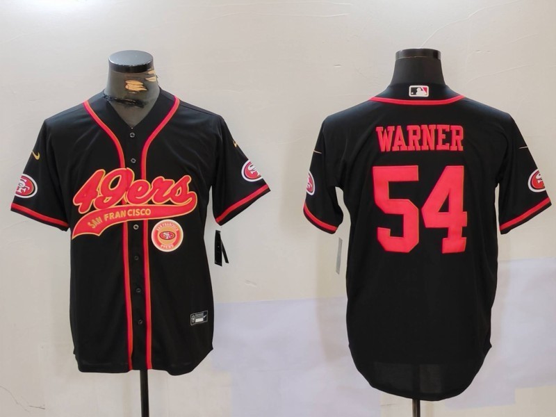 NFL 49ers City Royals WARNER No. 54  baseball uniform
