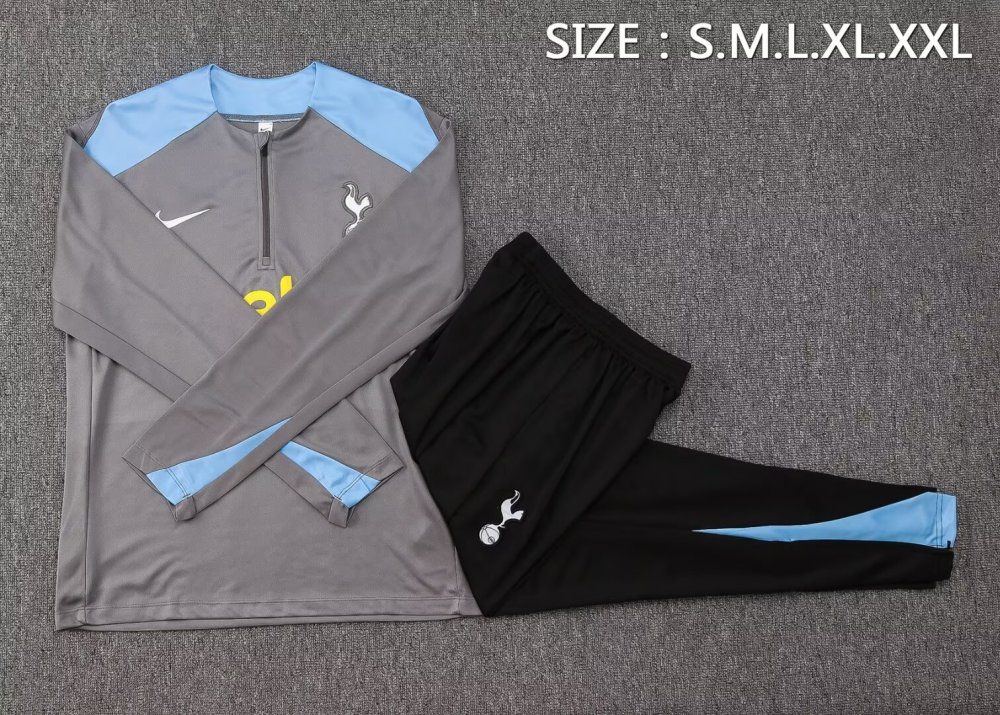 Tottenham 24-25 Adults Long sleeves half-zip training suit Top + pants