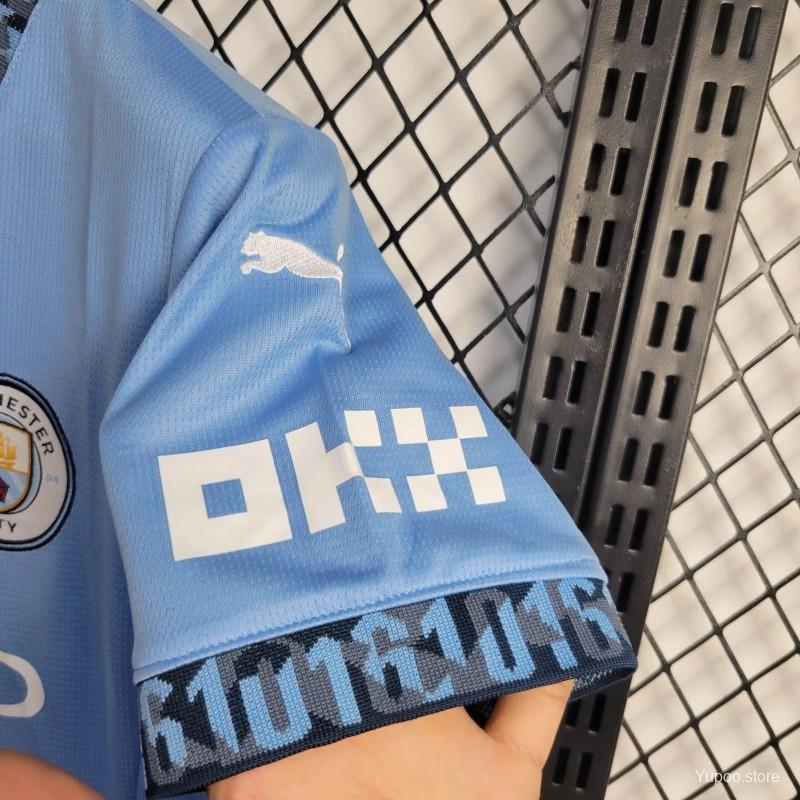 Manchester City 24/25 Woman Home Jersey- Fans Version