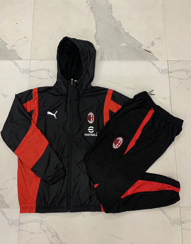 AC Milan 24/25 adult long sleeved hat with long zipper training suit+long pants