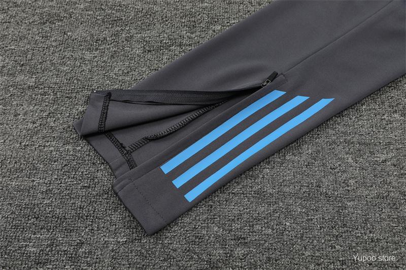 Argentina 24-25 adult long sleeved half zip training suit with top and pants