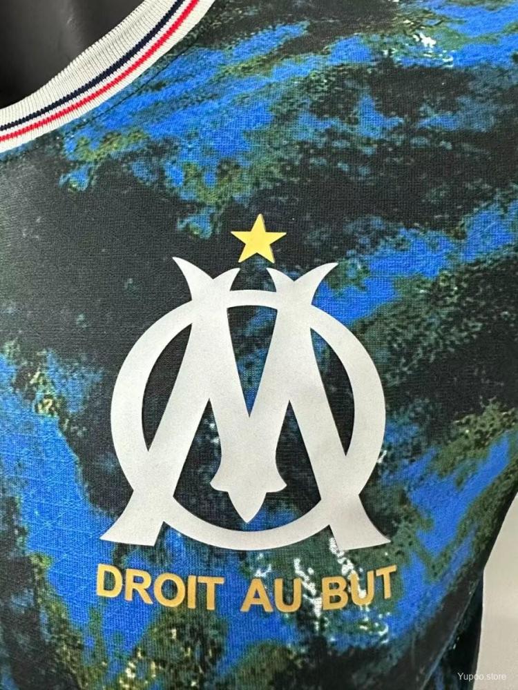 Olympique Marseille 24/25 Player Version Away Blue Jersey