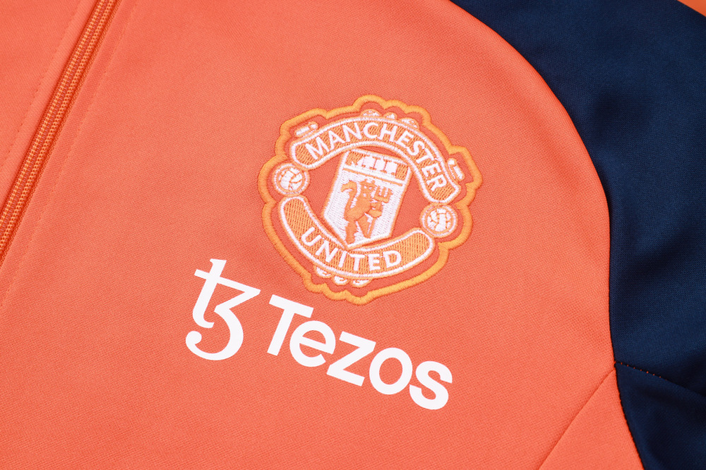 Manchester United 24-25 kids Long Zipper Training Jersey  top + pants