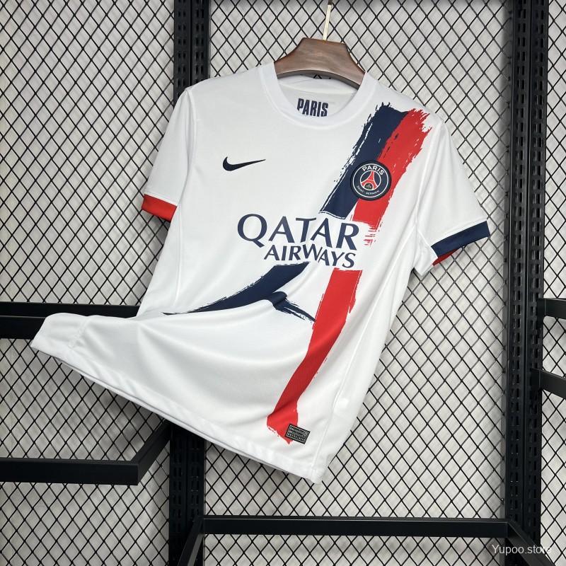 PSG 24/25  FANS  Away White Jersey
