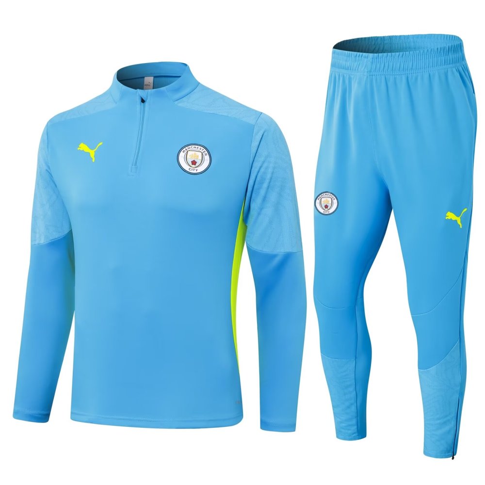 Manchester City 24-25 Adults Long sleeves half-zip training suit Top + pants