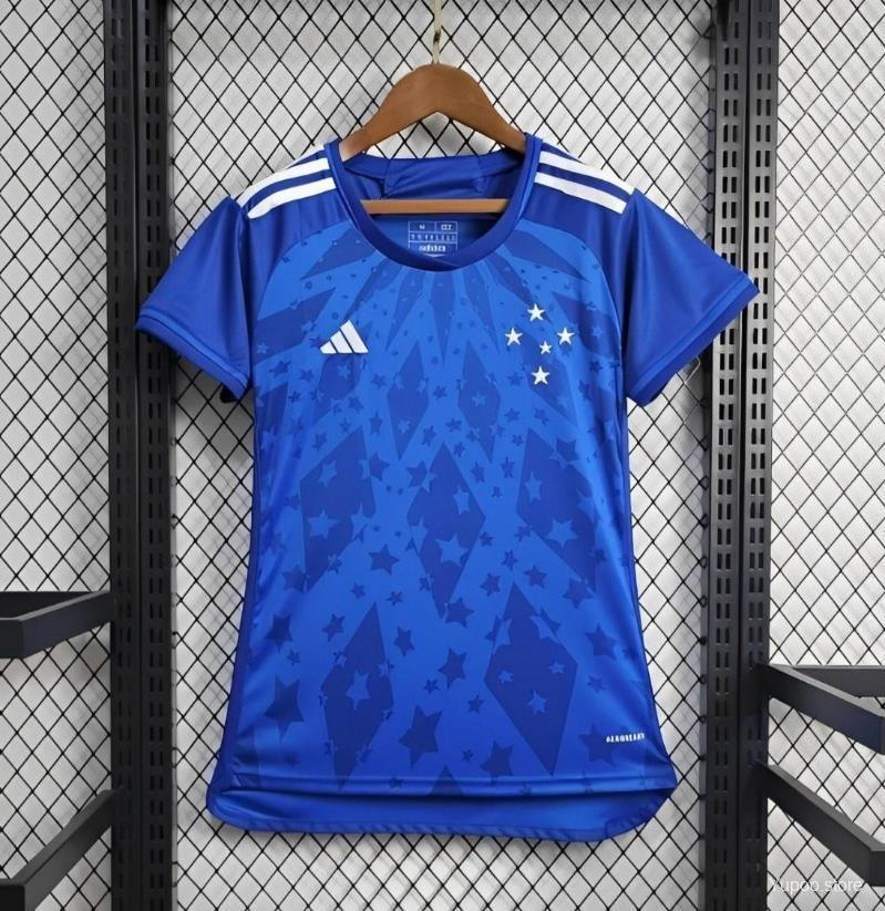 Cruzeiro 2024/2025 Women Home Jersey - Fans Version