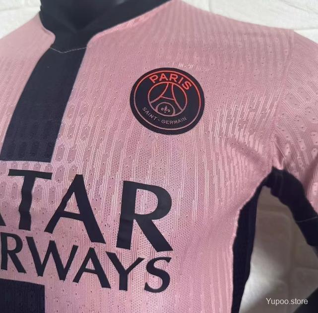 PSG 24/25 Player Version Third Pink Jersey