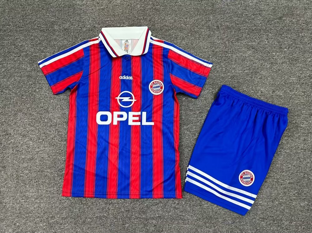 95-97 Bayern Munich Home Kids Retro Kit