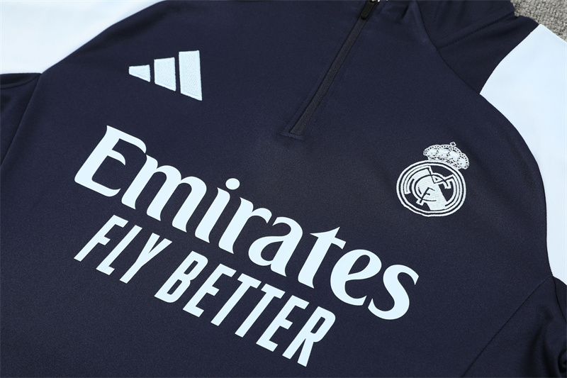 Real Madrid  24/25 Adults  Long sleeves  half-zip training suit Top + pants