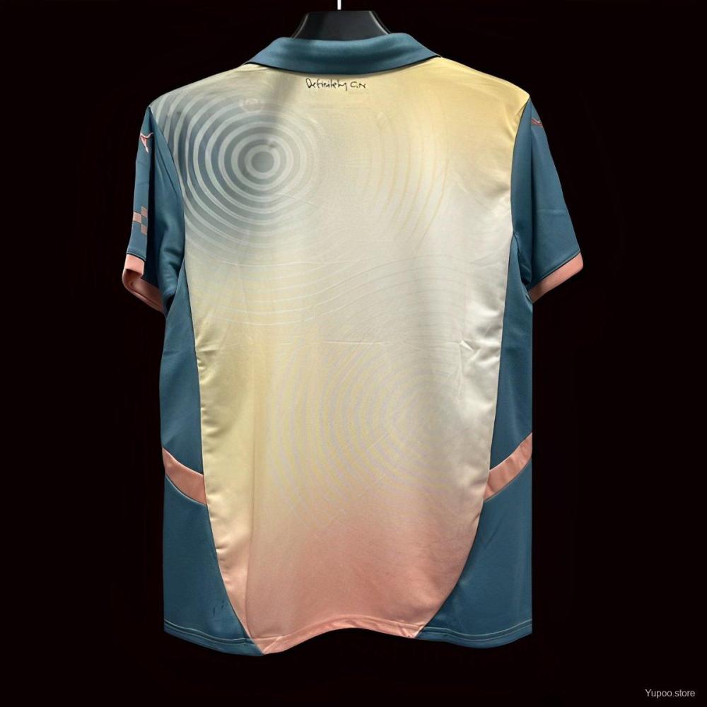 Manchester City 24/25 Gallagher White Fourth Jersey- Fans Version