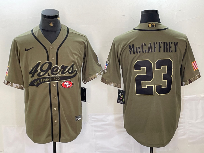 NFL 49ers City Royals McCAFFREY No. 23  baseball uniform