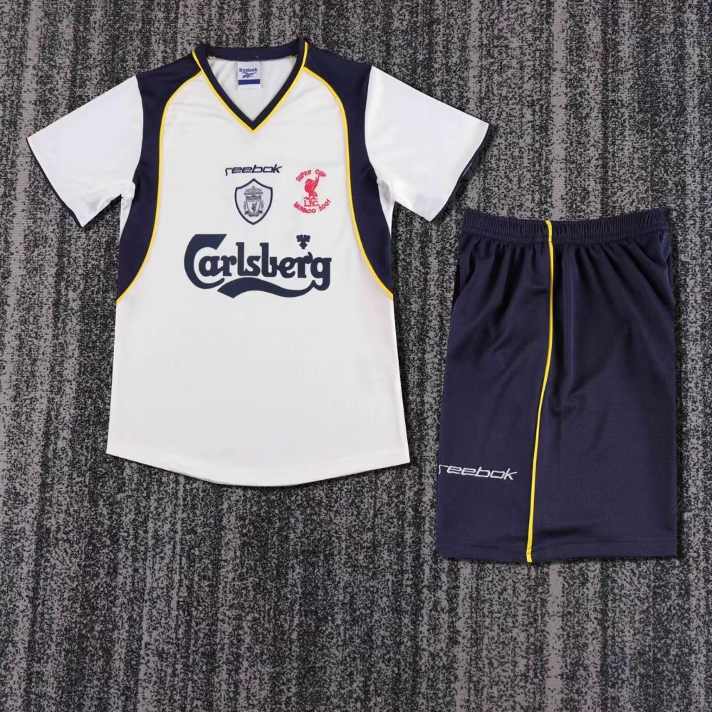 2001-02 Liverpool Away Kids Retro Kit