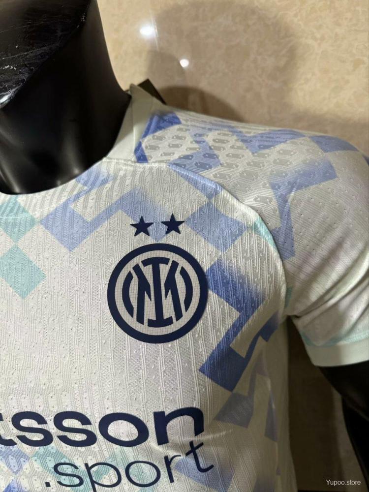 Inter Milan 25/26 Away White Jersey With Sponsor Player Version