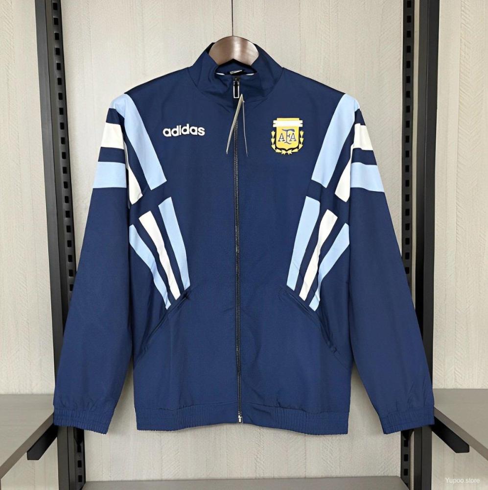 Argentina 2024 Blue Long sleeves zipper Windbreaker