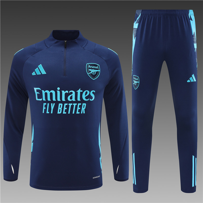 Arsenal 24/25 Adults  Long sleeves  half-zip training suit Top + pants
