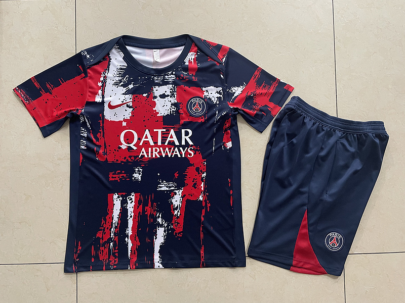 PSG 24/25 Adults short sleeved training suit with top and pants