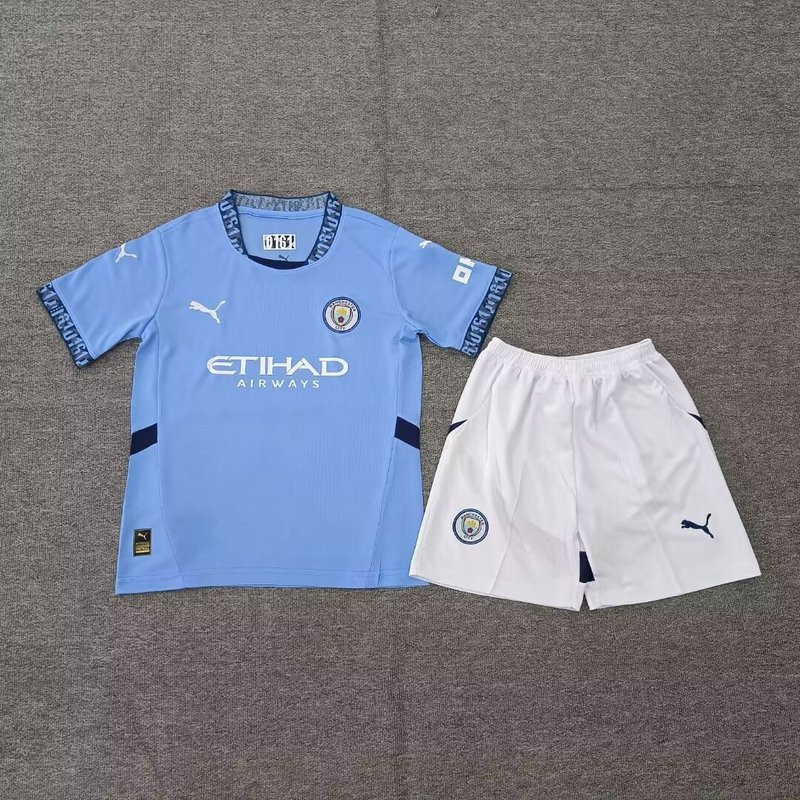Manchester City 24/25 Kids Home  Jersey Top + pants