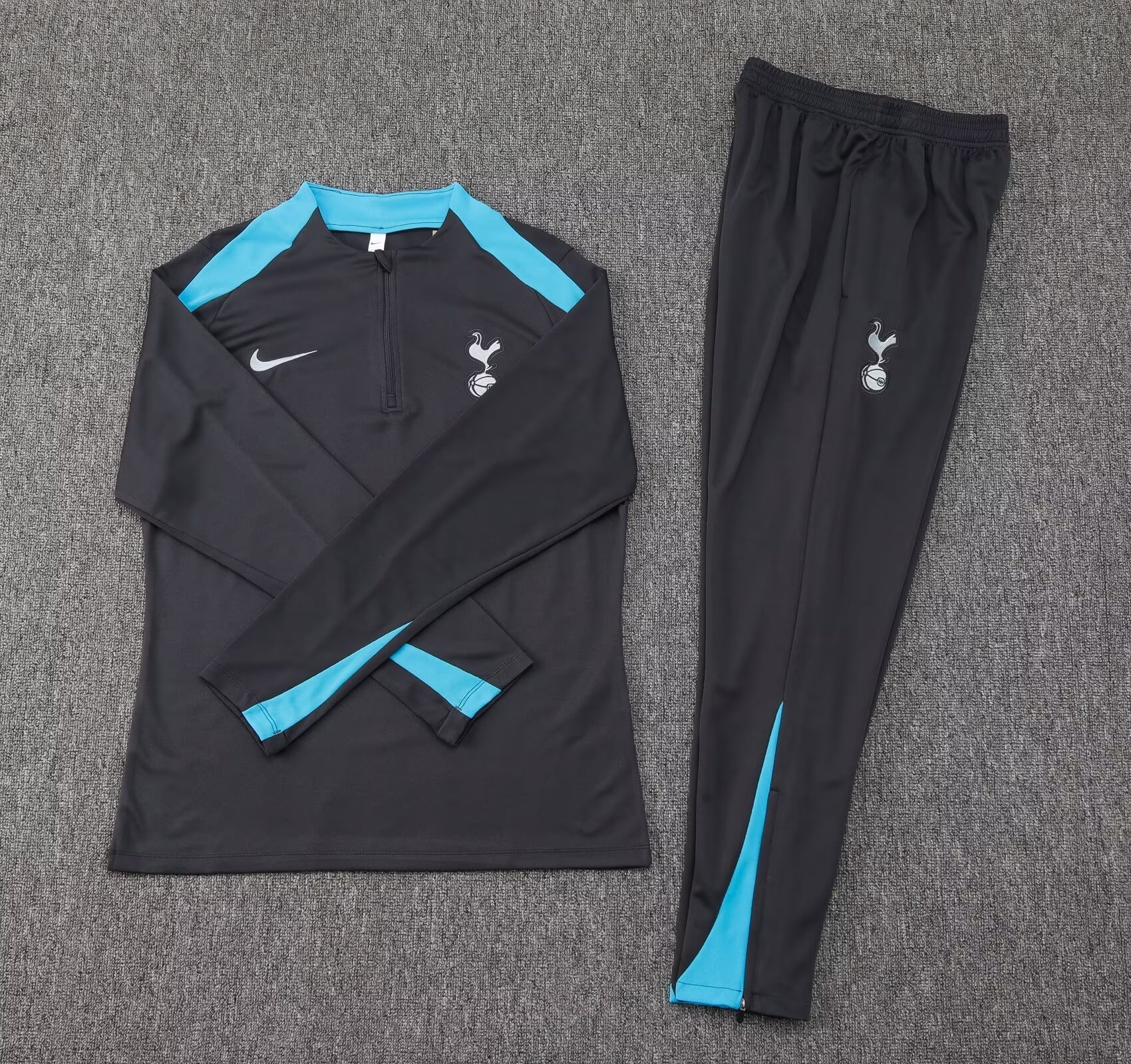 Tottenham 24-25 KIDS Long sleeves half-zip training suit Top + pants