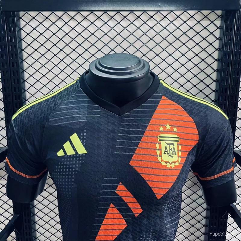 Argentina 24/25 Black Goalkeeper Jersey-Player Version
