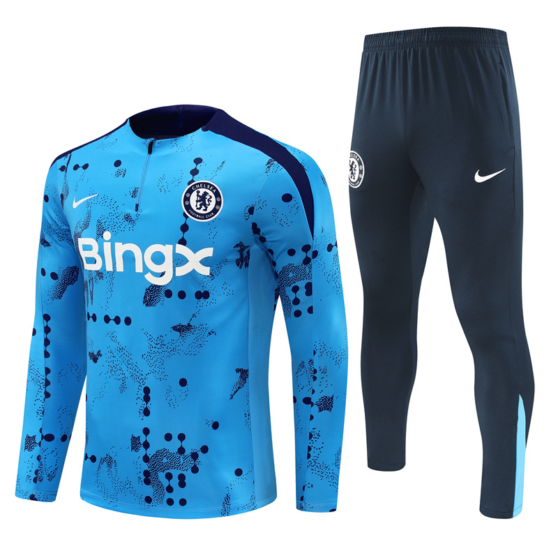 Chelsea 24-25 kids Long sleeves half-zip training suit Top + pants
